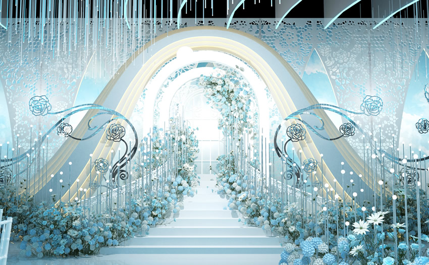 鹤岗釡香烙馍村水晶厅效果展示